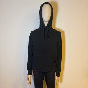 American Eagle Men’s Black 100% Cotton Hoodie - Size S